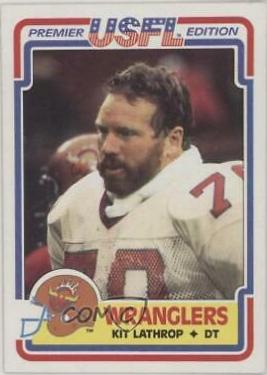 Kit Lathrop #5 Football Cards 1984 Topps USFL