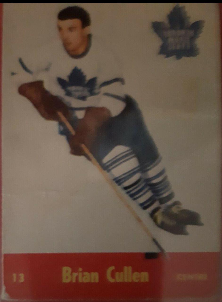 Brian Cullen #13 Hockey Cards 1955 Parkhurst Quaker Oats