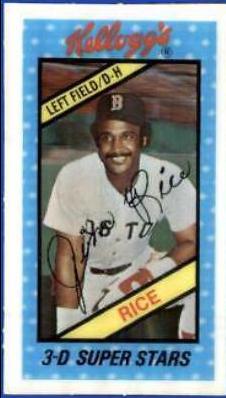Jim Rice #44 Baseball Cards 1980 Kellogg's