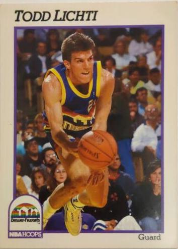 Todd Lichti #54 Basketball Cards 1991 Hoops