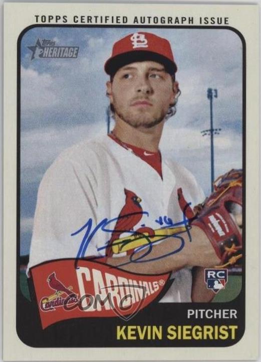 Kevin Siegrist #KS 2014 Topps Heritage Real One Autographs Baseball