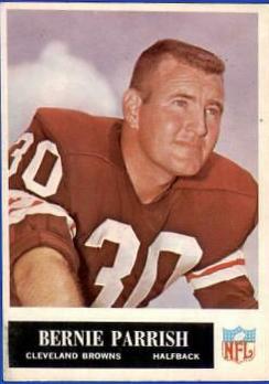 Bernie Parrish #37 Football Cards 1965 Philadelphia