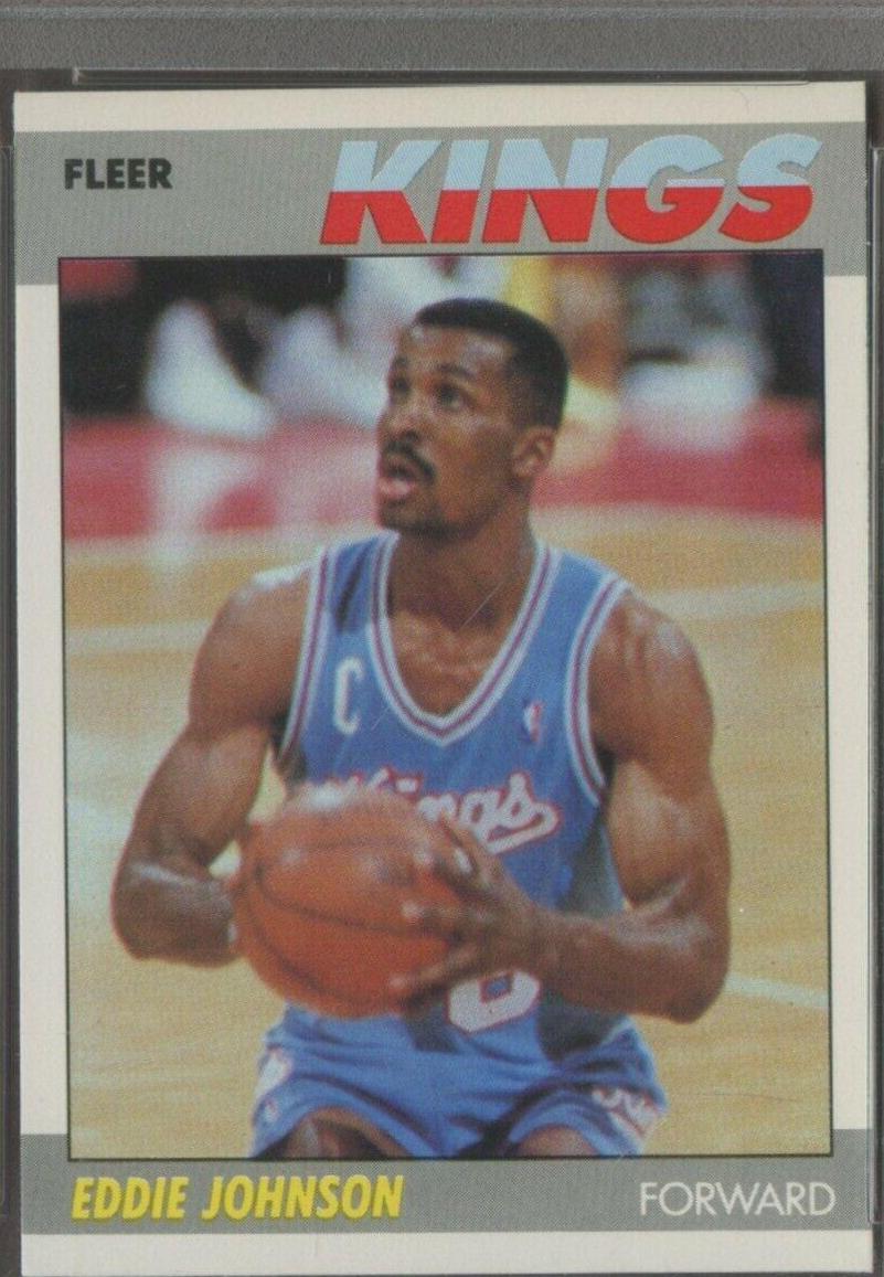 Eddie Johnson #55 Basketball Cards 1987 Fleer