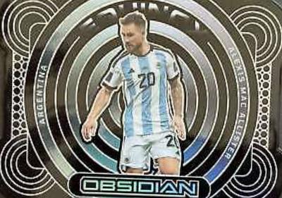 Alexis Mac Allister #9 Soccer Cards 2022 Panini Obsidian Equinox