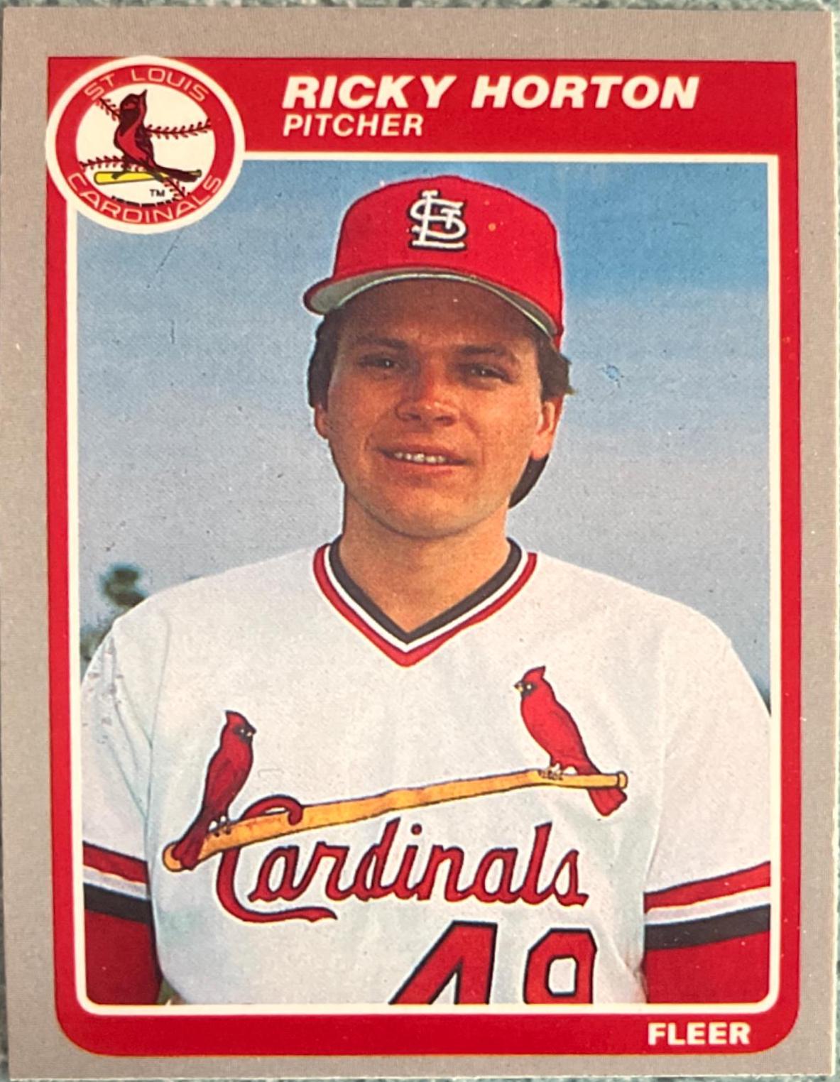 Ricky Horton #227 Baseball Cards 1985 Fleer