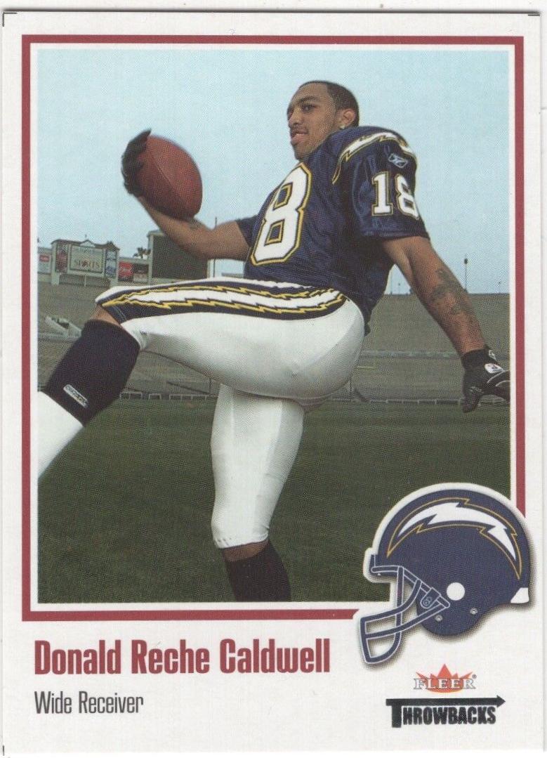 Donald Reche Caldwell #102 Football Cards 2002 Fleer Throwbacks