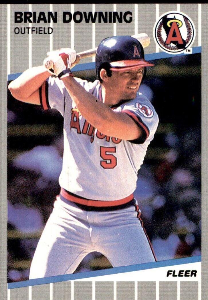 Brian Downing #475 Baseball Cards 1989 Fleer