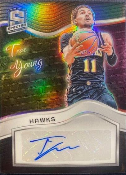 Trae Young #CG-TRY Basketball Cards 2023 Panini Spectra Colorgraphs