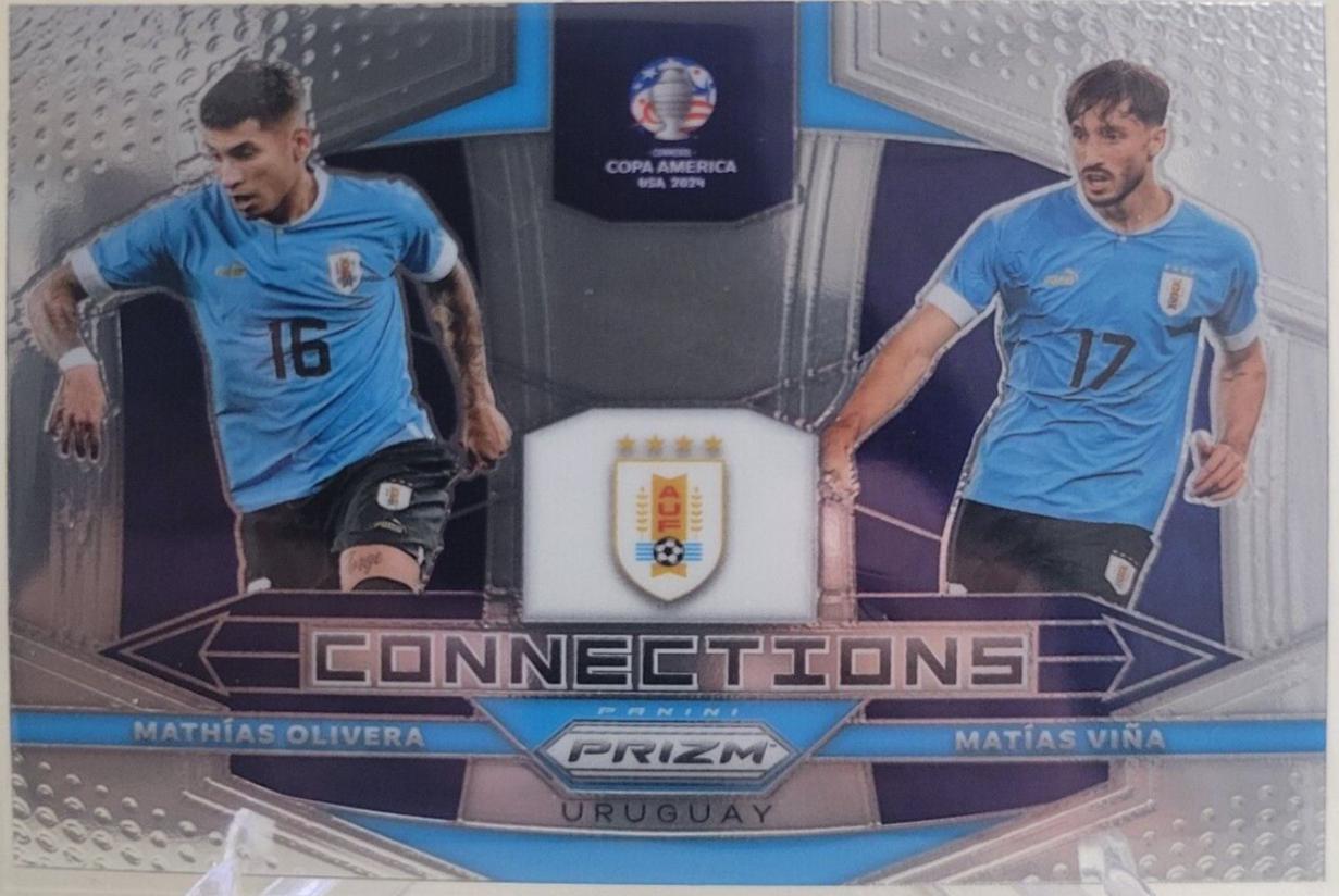 Mathias Olivera / Matias Vina #5 Soccer Cards 2024 Panini Prizm Copa America Connections