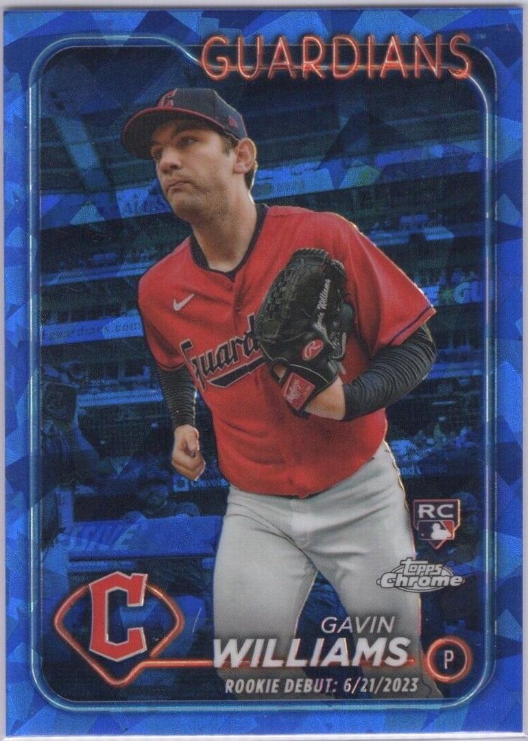 Gavin Williams #USCS294 2024 Topps Chrome Sapphire Update Baseball