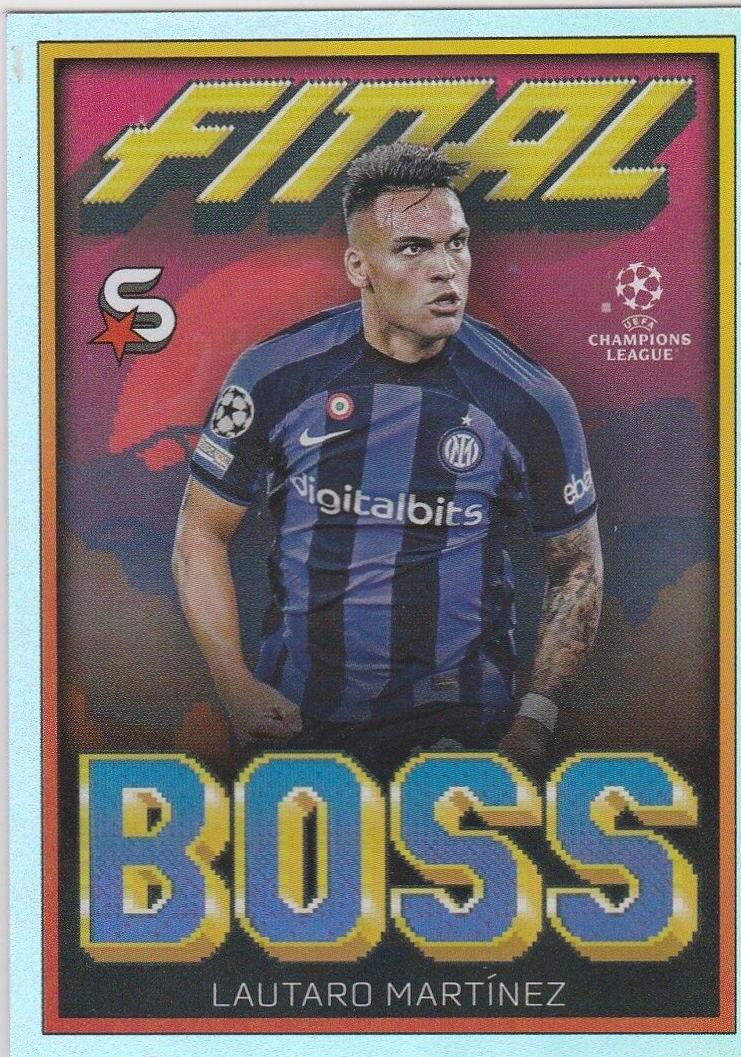 Lautaro Martinez #FB-LAU Soccer Cards 2022 Topps UEFA Superstars Final Boss