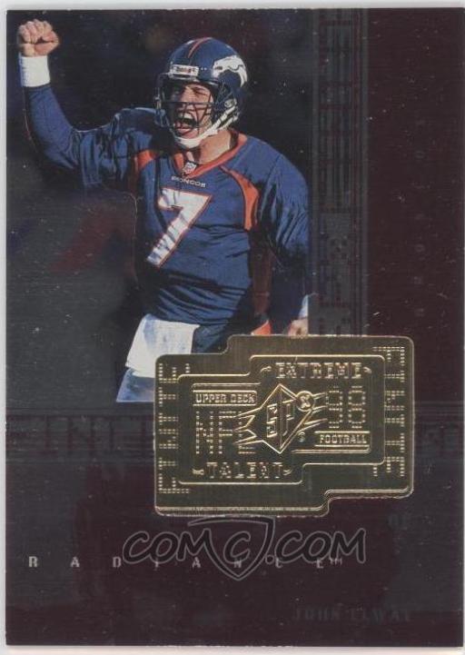 John Elway Football Cards 1998 Spx Finite