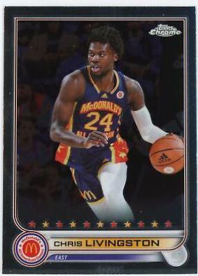 Chris Livingston #3 Basketball Cards 2022 Topps Chrome McDonald's All-American