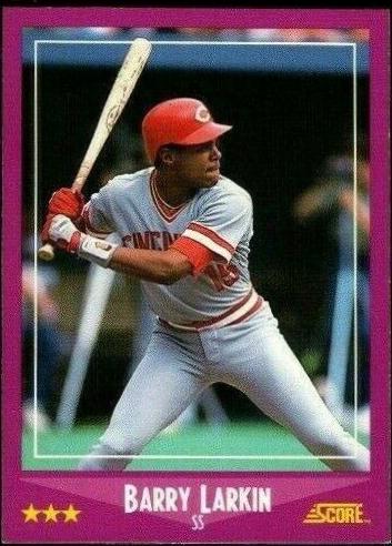 Barry Larkin #72 Baseball Cards 1988 Score