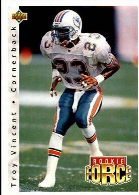 Troy Vincent #423 Football Cards 1992 Upper Deck