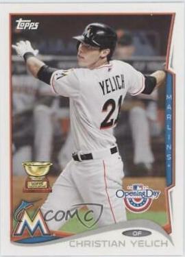 Christian Yelich #54 Baseball Cards 2014 Topps Opening Day