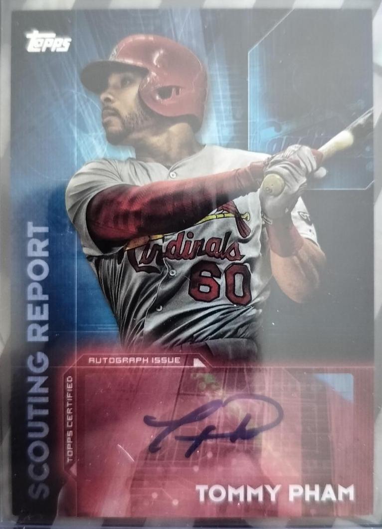 Tommy Pham #SRA-TP Baseball Cards 2016 Topps Scouting Report Autographs