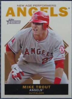 Mike Trout #NAP-MT Baseball Cards 2013 Topps Heritage New Age Performers