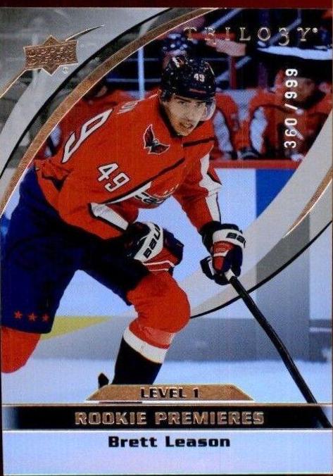 Brett Leason #1 Hockey Cards 2021 Upper Deck Trilogy