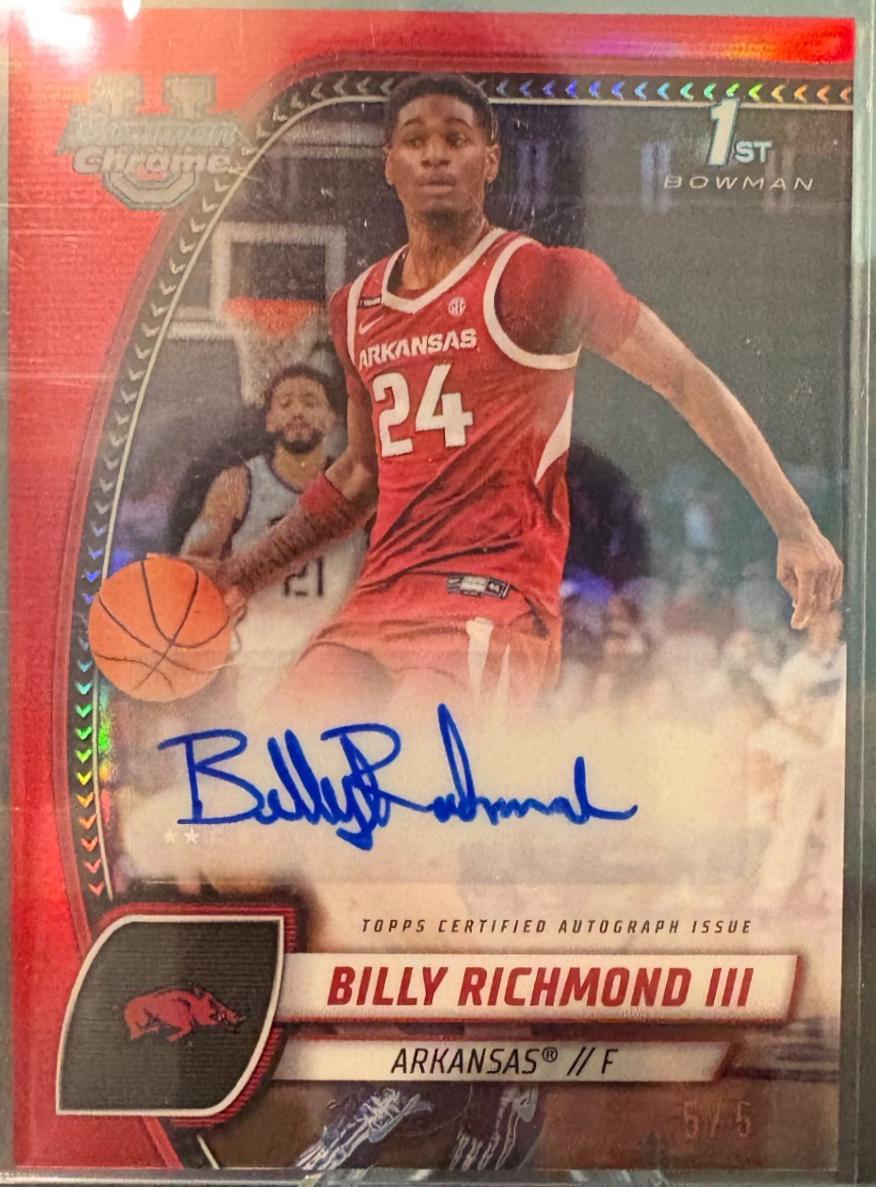 Billy Richmond III [Red Refractor Autograph] #10