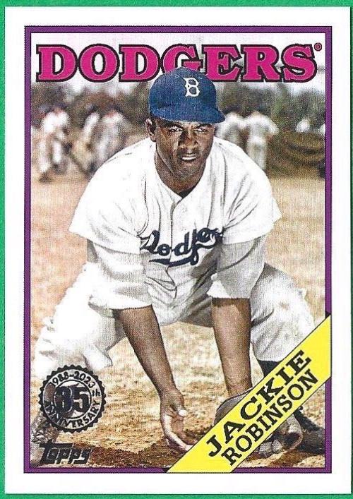 Jackie Robinson #T88-44 Baseball Cards 2023 Topps Silver Pack 1988 35th Anniversary