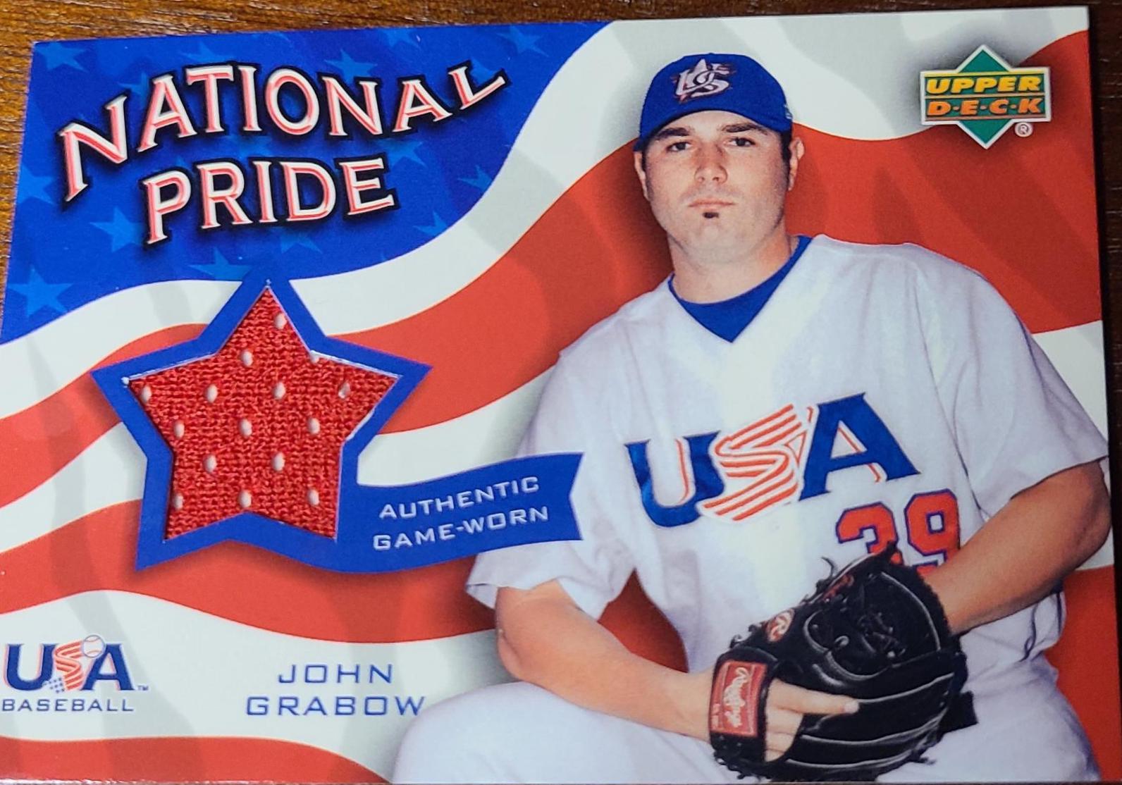 John Grabow #NPJ-JG Baseball Cards 2004 Upper Deck USA Baseball National Pride Jersey