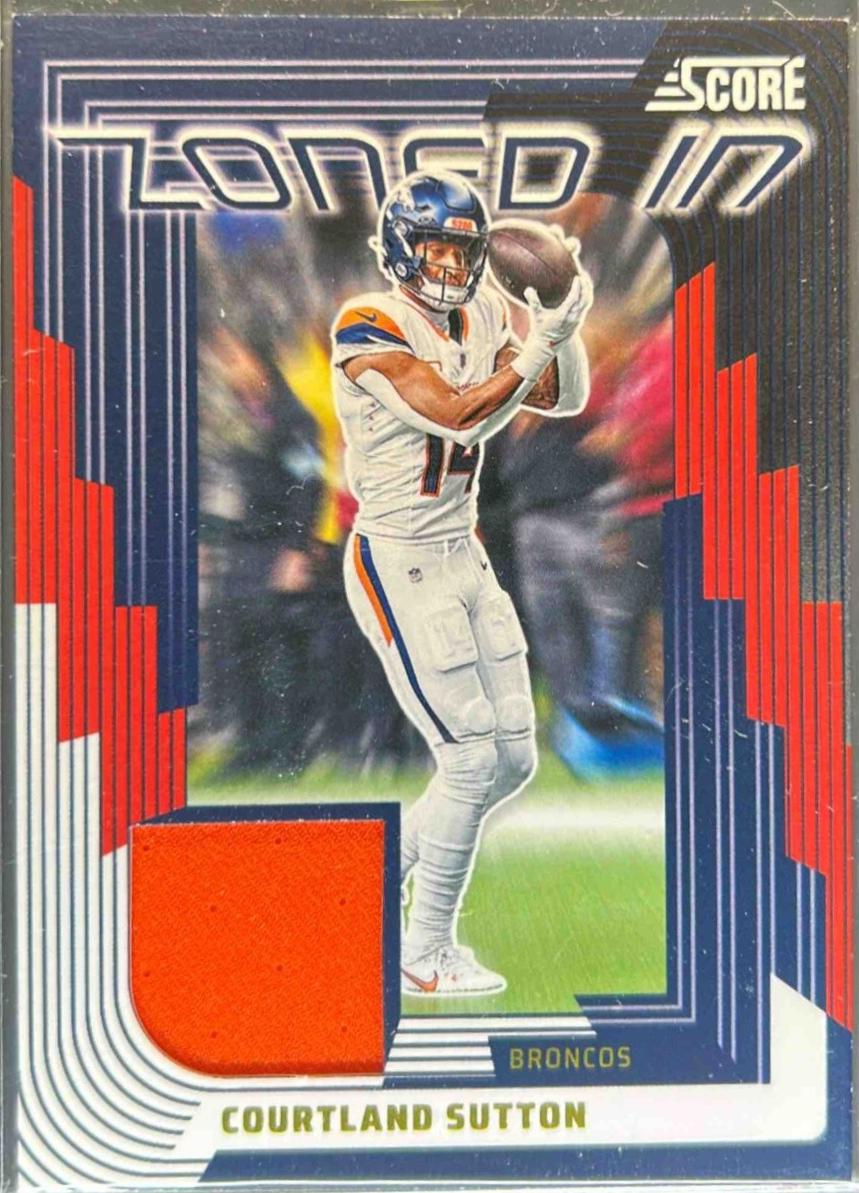 Courtland Sutton #39 Prices | 2025 Panini Score Zoned in Jersey