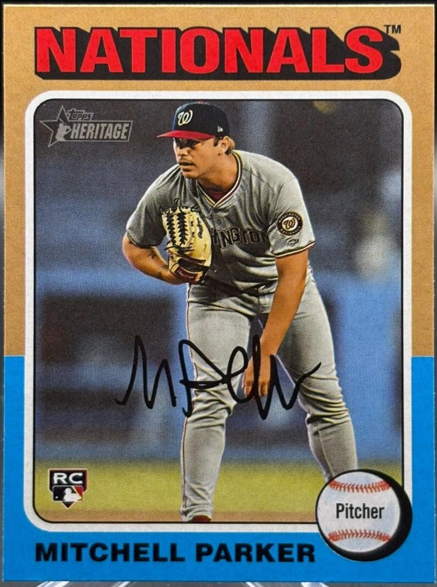 Mitchell Parker #693 Baseball Cards 2024 Topps Heritage