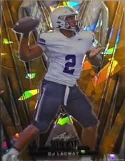 DJ Lagway #34 2024 Leaf Metal Football