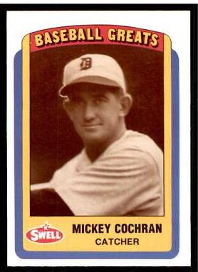 Mickey Cochrane #3 Baseball Cards 1990 Swell Greats