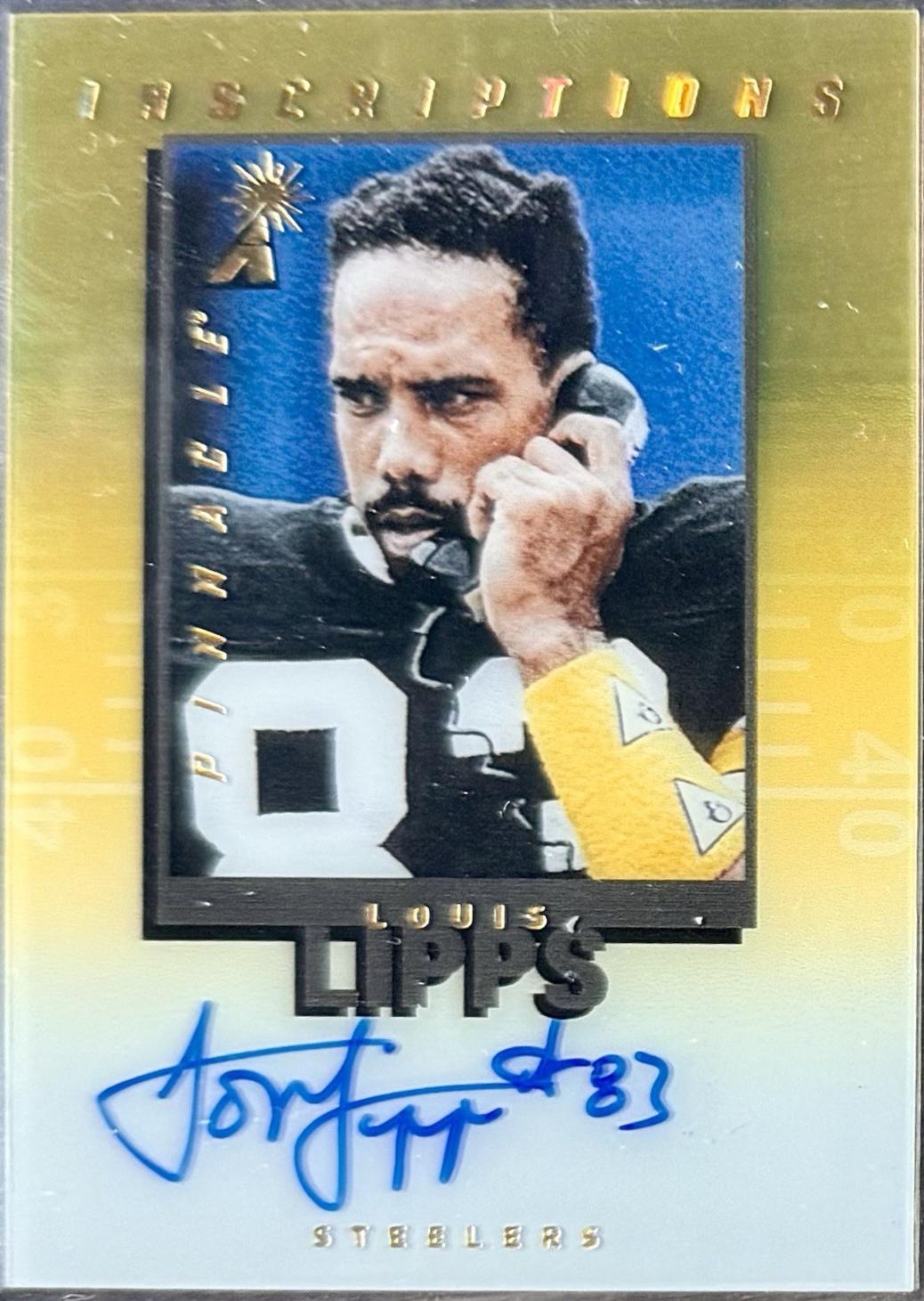 Louis Lipps #PI-LL Football Cards 2024 Panini Zenith Pinnacle Inscriptions