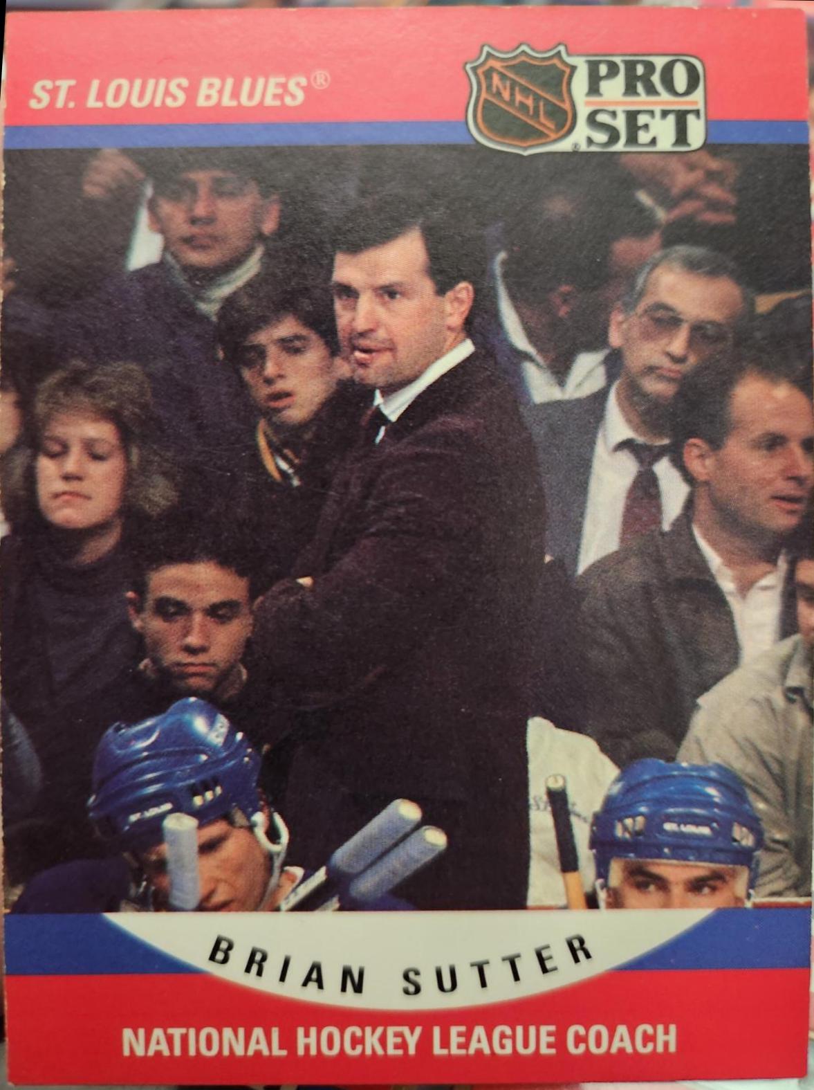 Brian Sutter #676 Hockey Cards 1990 Pro Set