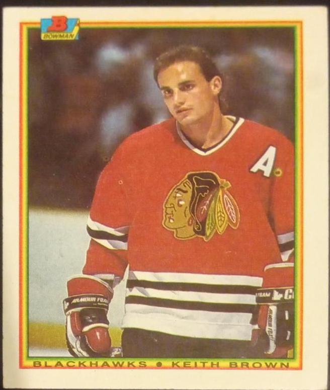 Keith Brown #10 Hockey Cards 1990 Bowman