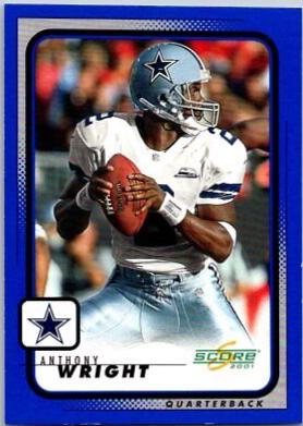 Anthony Wright #53 Football Cards 2001 Panini Score