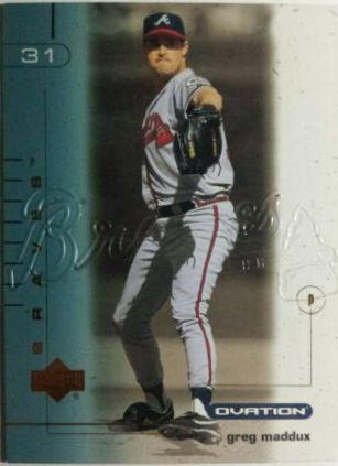 Greg Maddux #33 Baseball Cards 2002 Upper Deck Ovation