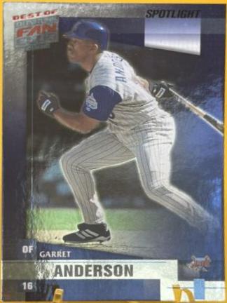 Garret Anderson #25 Baseball Cards 2002 Donruss Best of Fan Club