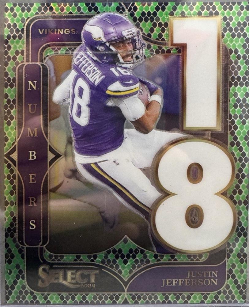 Justin Jefferson [Green Black Snakeskin Prizm] #1 Prices | 2024