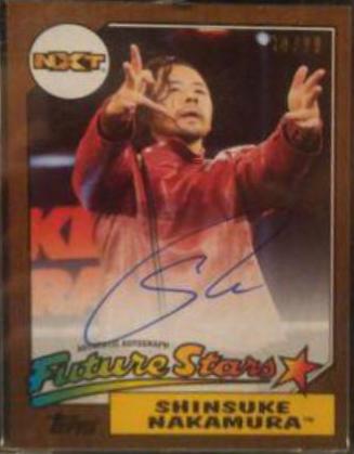Shinsuke Nakamura Wrestling Cards 2017 Topps WWE Heritage Autographs