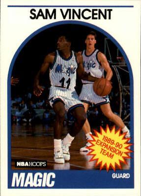 Sam Vincent #328 Basketball Cards 1989 Hoops