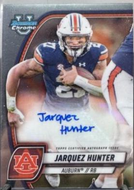 Jarquez Hunter #PA-JHU 2024 Bowman Chrome University Prospect Autograph Football