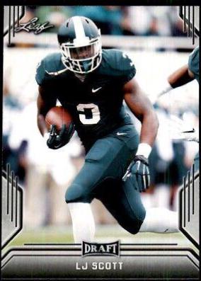 LJ Scott #50 2019 Leaf Draft Football