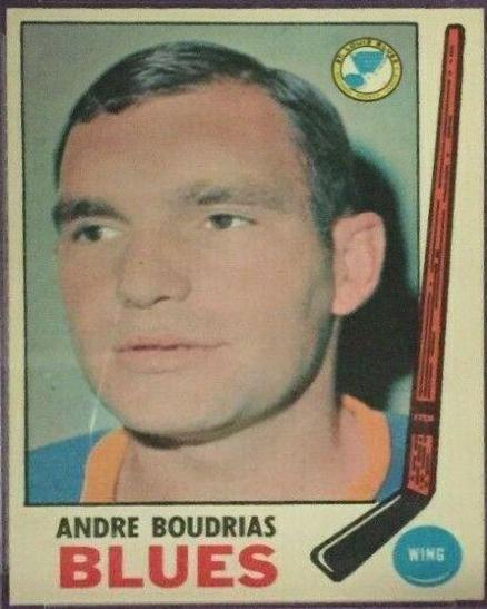 Andre Boudrias #16 Hockey Cards 1969 O-Pee-Chee