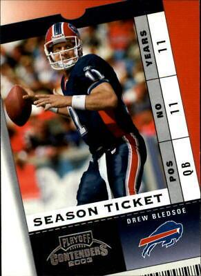 Drew Bledsoe #13 Football Cards 2003 Playoff Contenders