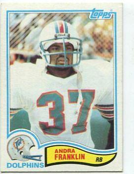 Andra Franklin #130 Football Cards 1982 Topps