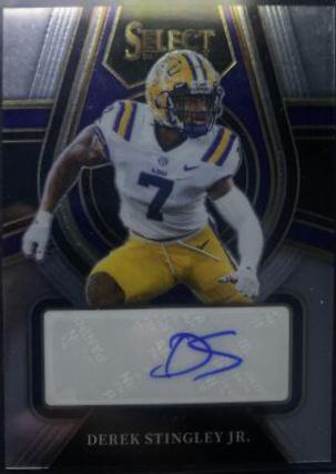 Derek Stingley Jr. #RS-DSJ Football Cards 2022 Panini Select Draft Picks Rookie SIgnatures