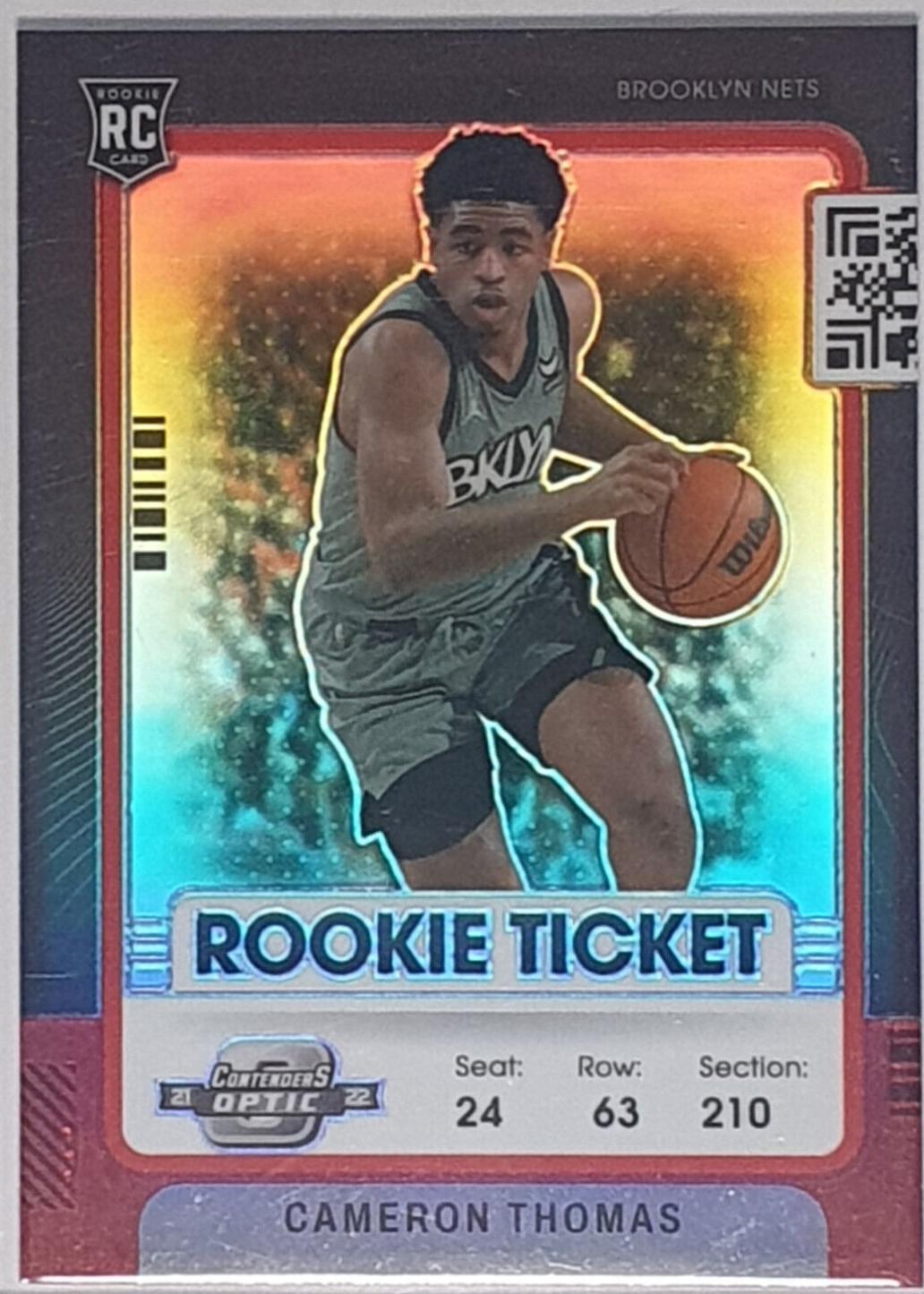 Cameron Thomas #4 Basketball Cards 2021 Panini Contenders Optic Rookies