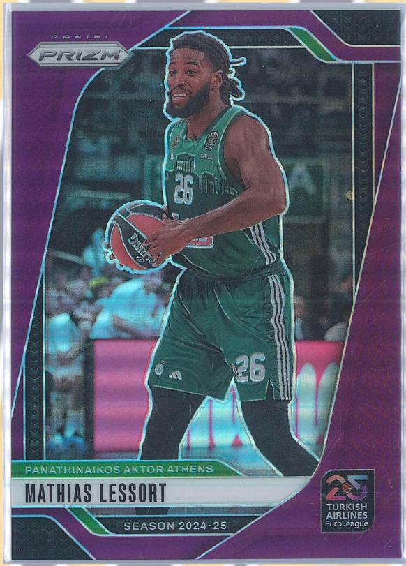 Mathias Lessort #68 2024 Panini Prizm Euroleague Basketball