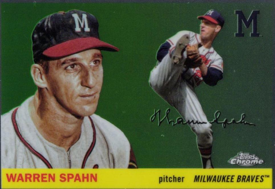Warren Spahn #353 2025 Topps Chrome Platinum Baseball