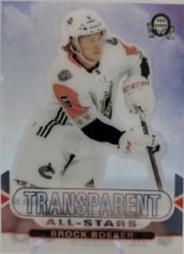 Brock Boeser #CCA-25 Hockey Cards 2018 O-Pee-Chee Coast-to-Coast Transparent All-Stars