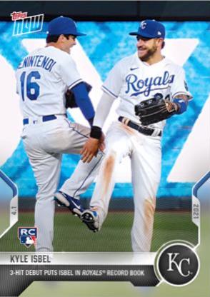 Kyle Isbel #9 Baseball Cards 2021 Topps Now